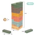 thumbnail image 2 of Juego de apilamiento WOODENFUN 48 piezas - Bloques de colores, 2 of 6