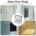 thumbnail image 3 of 1 Set Shower Room Hinge Wine Cabinet Clamp Practical Glass Door Clamp Hinge, 3 of 8