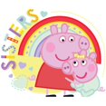 thumbnail image 2 of CafePress - Peppa Pig: Sisters - 16 Ounce Classic Clear Insulated Double Wall Tumbler Cup with Lid Straw , Reusable, 2 of 5