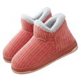 thumbnail image 2 of Bootie Slippers Women Men's Comfy Warm Tobillo para Interiores Al Aire Libre, 2 of 9