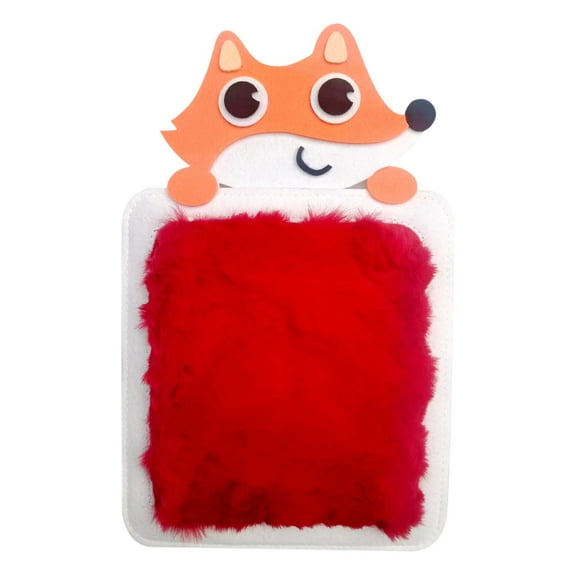Red Red Wool Felt Sensory Touch Pad For Infants Toddlers Hand Foot Coordination Early Education