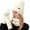 White, variant on 3 Piece Winter Set Includes Beanie Scarf Gloves One Size Fits Adults Like for Snowy Day Outdoor Activities Scarf a Hat Gloves
