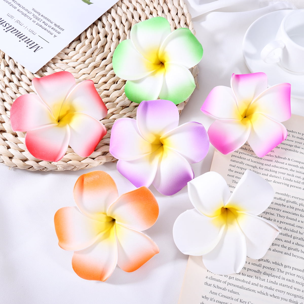 Colorichiari floral-appliqué hair clip - White