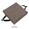 thumbnail image 3 of Estera de silla portátil Cateissary para taburete interiores exteriores cojines de asiento cuadrados lavables Gris humo, 3 of 6