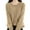 104#Camel, variant on Sweaters Women's Fall Winter Warm Soft Knitted Crew Neck Cardigan Turtleneck Long Sleeves Camel M