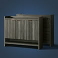 thumbnail image 6 of OAKHAM Fluted Shoe Cabinet with 3 Adjustable Shelves and 3 Doors, 6-Tier Shoe Storage Cabinet for Entryway Hallway, Midnight Oak, 6 of 6