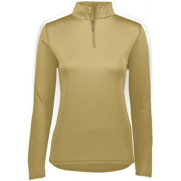 ASI 2787.023.S Ladies Attain Wicking 1 by 4 Zip Pullover, Vegas Gold - Small