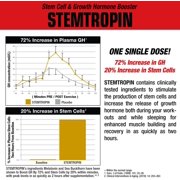 MuscleMeds STEMTROPIN Stem Cell & Growth Factor Booster, Natural Supplement for Performance Enhancement & Anti-Aging, Muscle Building and Recovery, 60 Veggie Capsules
