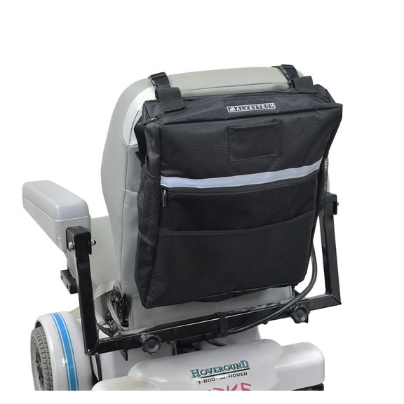 AlveyTech Seat Backpack Bag with Multiple Pockets, Storage Bag for Mobility Scooters & Power Chairs