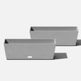 thumbnail image 1 of Veradek Pure Series Window Box 25" Planter 2 Pack Grey, 1 of 7