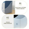 thumbnail image 3 of unbranded 5Ud Organizador De Escritorio Para Oficina Con Soporte Vertical En Plástico Multicolor Para Documentos, 3 of 8