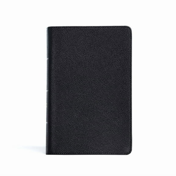 CSB Large Print Personal Size Reference Bible, Black Genuine Leather, (Hardcover)