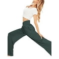thumbnail image 4 of SUNSIOM Pantalon Large Décontracté pour Femmes, Couleur Unie Taille Haute Croisée Pantalon de Pyjama, 4 of 5