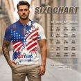 thumbnail image 6 of Yuyamidu Couple Matching Shirt & Tank Top His and Hers Golf Shirts 250 Years USA Flag Mens Short Sleeve Shirts Quick Dry Sleeveless Tennis Shirt for Women, Men's M, 6 of 6
