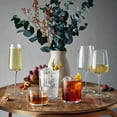 thumbnail image 6 of Bormioli Rocco Exclusiva Chardonnay Glasses, Set of 4 - 12.5 Oz. Ribbed Star Glass Stemware with XLT Treatment for Enhanced Durability - Long Stem Italian Wine Glasses - Dishwasher Safe, 6 of 6