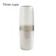 thumbnail image 5 of Estuche del cepillo de dientes Portátil Pasta de dientes Contenedor Polvo a prueba de polvo Plástico Diario Uso Diario Sencillo Holder Holder College Senderismo Tres tazas-gris Methold HA028212-06, 5 of 6