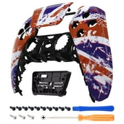 eXtremeRate Impression UK Flag Touchpad Front Housing Shell Compatible with ps5 Controller, DIY Replacement Shell Custom Touch Pad Cover Faceplate Compatible with ps5 Controller