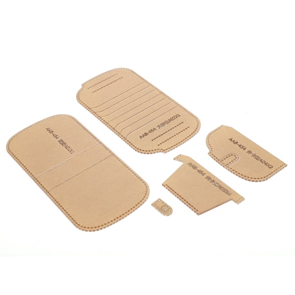 Wallet Template, Durable To Use Qualty Acrylic Material Leather Pattern Acrylic, Wear-Resistance For Adult Kids