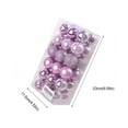 thumbnail image 3 of EGYMEN 36PC 1.6" Christmas Ornaments, Colorful Hanging Christmas Baubles, Festive Tree Decorations, Xmas Party Decor Balls(Purple), 3 of 6