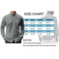thumbnail image 7 of GENTS BLISS Long Sleeve Mens Dress Shirts Casual Solid Shirts for Men Regular Oxford Tops with Pocket, 7 of 7