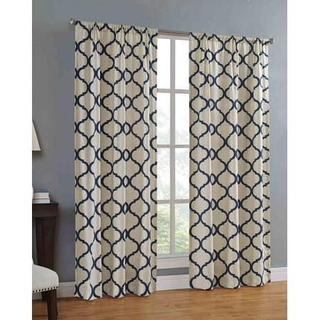 - Mainstays Canvas Ironwork Curtain Panel