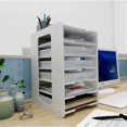 thumbnail image 4 of Paper organization for the desk, desk file holder, desk letter tray and A4 paper tray, document tray for home, office, school, 4 of 5