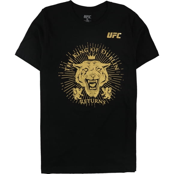 UFC The King Of Dublin Returns - Camiseta gráfica para hombre, color negro, grande