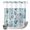 BotanicalHC2032, variant on No Hook Shower Curtain with Built-in Rings - Blue Green Eucalyptus Washable Waterproof Fabric Bathroom Curtains for Hotel,Rentals, Stall 48 X 72 Inch , Rustic Watercolor Leaves Floral