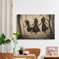 thumbnail image 6 of JFHCQJPK Witch in the Forest Halloween Print Wall Art Poster Witch Decor Vintage Print Dark College Wall Art Victorian Gothic Room Decor Canvas Wall Print8x12in Metal blackFramed, 6 of 8
