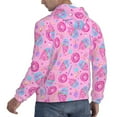 thumbnail image 6 of Naloa Donuts Men's Casual Hooded Collar Drawstring Hoodies Pullover Sweatshirts Casual Long Sleeve Shirts-4X-Large, 6 of 7