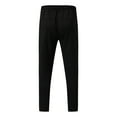 thumbnail image 5 of OSOLU Solid Color Men's Zipper Casual Thin Sports Sweatpants Breathable No Elasticity Trousers Pockets Pants Everyday Comfort Versatile Bottoms, 5 of 6