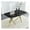 Transparent and Black, variant on Sumdeal Modern Marble Dining Table,71''Faux Marble Dining Table,Rectangular Faux Marble Dining Table for 6-8 Person with 0.39''Thick Modern Faux Marble Dining Table