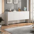 thumbnail image 2 of Modern Sideboard Storage Cabinet 60-Inch Long Wooden Credenza Console Table Accent Cabinet with 4 Doors for Living Room Entryway, 2 of 8