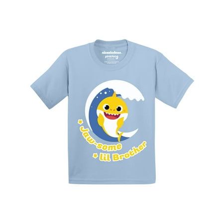 

Baby Shark T-shirt for Baby Boys - 6m 12m 18m 24m Jaw-Some Lil Brother Shark Tee