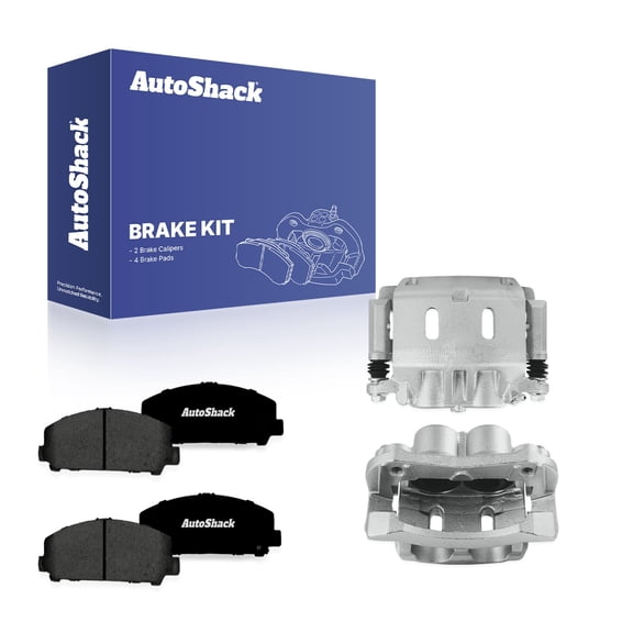 AutoShack Front Brake Calipers   Premium Ceramic Brake Pads Replacement for 2017-2024 Nissan TITAN 2017-2024 Nissan Armada 2014-2023 INFINITI QX80 2011-2013 INFINITI QX56 6-PC Kit