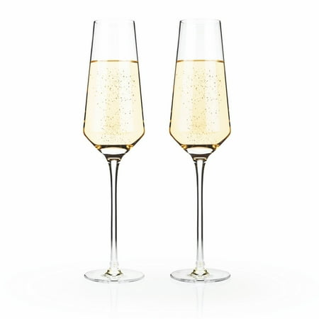 Elegant Crystal Glass - vintage champagne flutes, 2pcs Raye Crystal riedel elegant champagne flutes