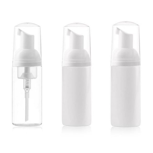 pitrice 3Pcs 60ml Empty Travel Soap Bottles Mini Foaming Soap Dispenser Pump Bottles
