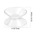 thumbnail image 5 of FUEENIRVA Plastic Double Sided Suction Cups Clear 10Pcs 1.2In Diameter, 5 of 6