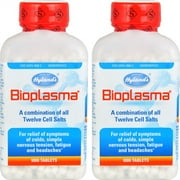 2 Pack Hylands Bioplasma Combination of 12 Mineral Cell Salts - 2000 Tablets