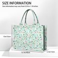 thumbnail image 3 of Large Capacity Tote Bag,Light Blue Christmas Tree Pattern Handbag Fashion Luxury Tote Bag,15.7"x13"x 5.1" Inches,Laptop Compatible, 3 of 6