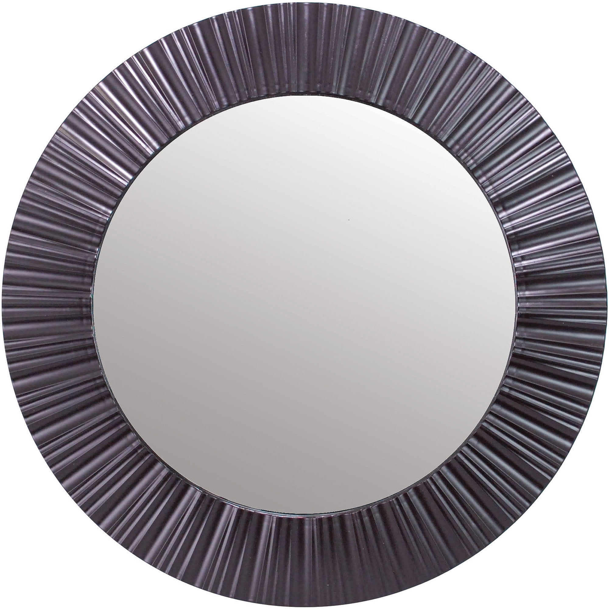 Brown Wall Mirror kiera grace groove 20" round mirror, dark brown - walmart Brown Wall Mirror kiera grace groove 20" round mirror, dark brown - walmart