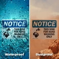 thumbnail image 5 of (2 Pack) This Sink For Hand Washing Only With Symbol OSHA Notice Sign, 5 of 7