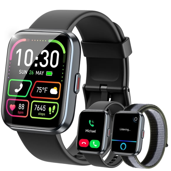 WMK Smart Watches for Women, Alexa Built-in, Answer/Make Call,1.83" Display,10 Day Battery, Heart Rate/SpO2/Sleep Monitor, 3ATM W