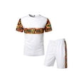 thumbnail image 2 of hirigin Men’s 2 Piece Tracksuit Short Sleeve T-Shirts + Drawstring Shorts, 2 of 9