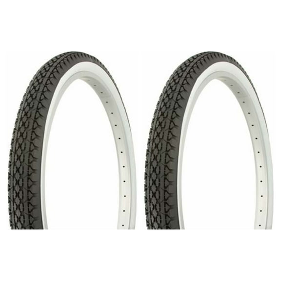 Tire set. 2 Tires. Two Tires Duro 26" x 2.125" Black/White Side WallHF-133. Bicycle Tires, bike Tires, beach cruiser bike Tires, cruiser bike Tires