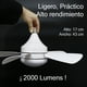 thumbnail image 4 of Foco Ventilador CM-TOP con luz y control remoto 3 modos de luz 19*45cm, 4 of 8