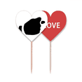 thumbnail image 1 of Provoke Gesture Outline Pattern Toothpick Flag LOVE Heart Lable Cupcake Pick, 1 of 4