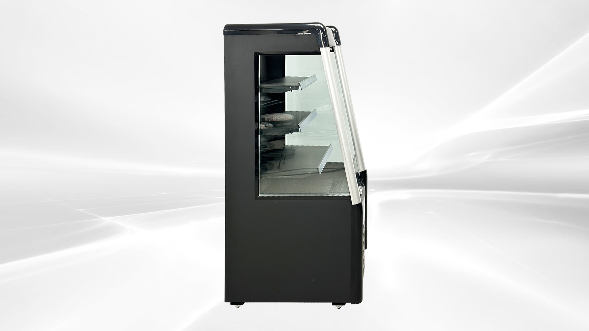 Cooler Depot 28 inches Commercial Refrigerator Open Air Merchandiser Slope  Air Curtain Multideck Open Chiller Refrigerated Grab Showcase Merchandiser Coffee Shop Display Cooler BLF-706 NSF ETL