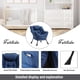 thumbnail image 5 of Oversized moderno lounge chair con folding footrest - royal blue comfortable reading chair para sala de estar y dormitorio, 5 of 8