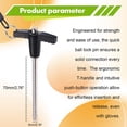 thumbnail image 4 of T Handle Quick Release Pin 0.2 Inch Diameter ,Stainless Steel Locking Pin with Push Button Lanyard Cable, 4 of 9